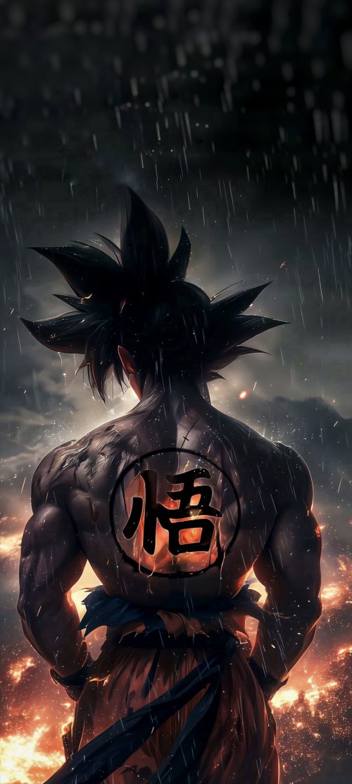 Goku's Fiery Resolve - Related Desktop & Laptop wallpaper