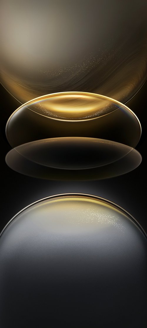 Golden Abstract Spheres - Related StockWalls wallpaper