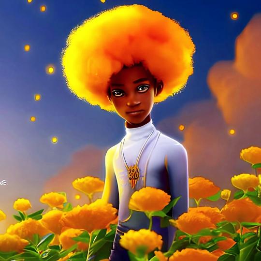 Golden Afro in Bloom - Related OpersCraft wallpaper