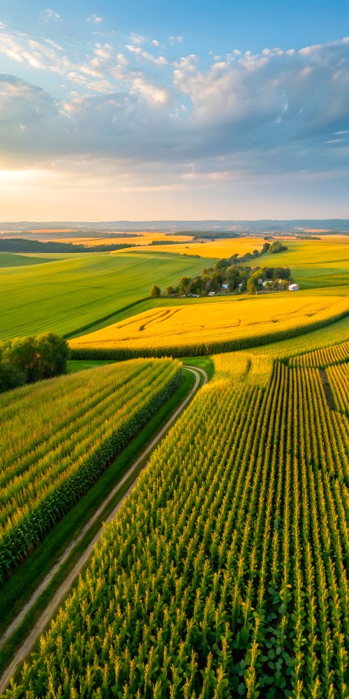 Golden Fields Aerial View - Related StockWalls wallpaper