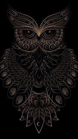 Golden Owl Mandala - Related OpersCraft wallpaper