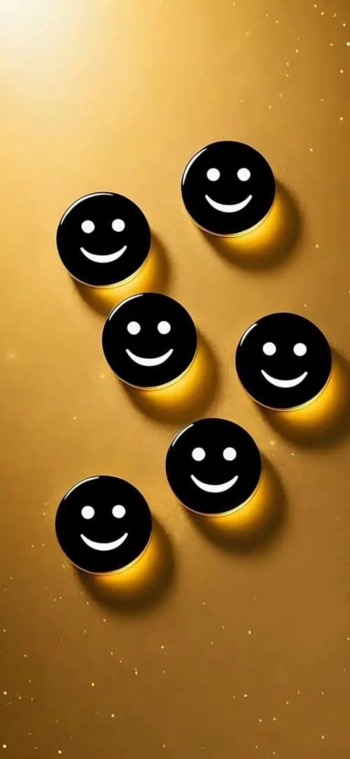 Golden Smiley Background