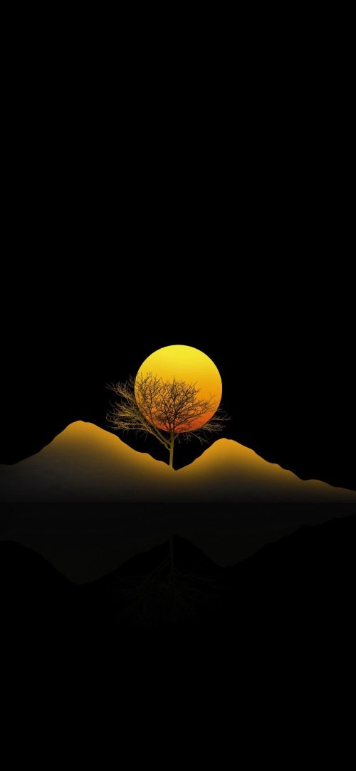Golden Sunset Tree Reflection - Related OpersCraft wallpaper