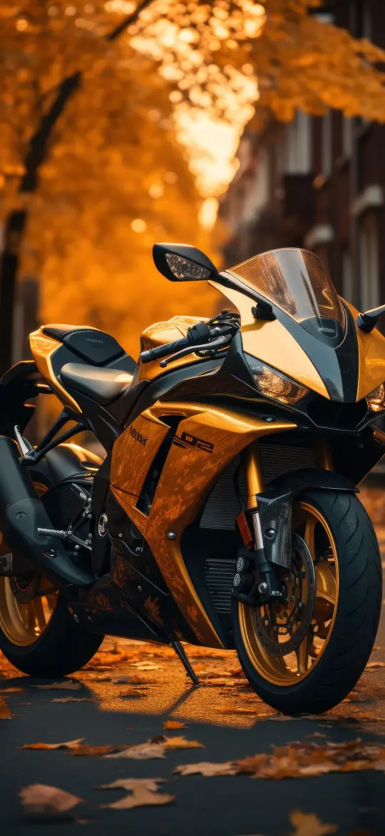Golden Yamaha Motorcycle - Related OpersCraft wallpaper