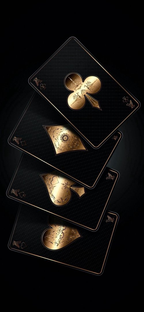 GoldSuitsBlackPlayingCards - Related Desktop & Laptop wallpaper