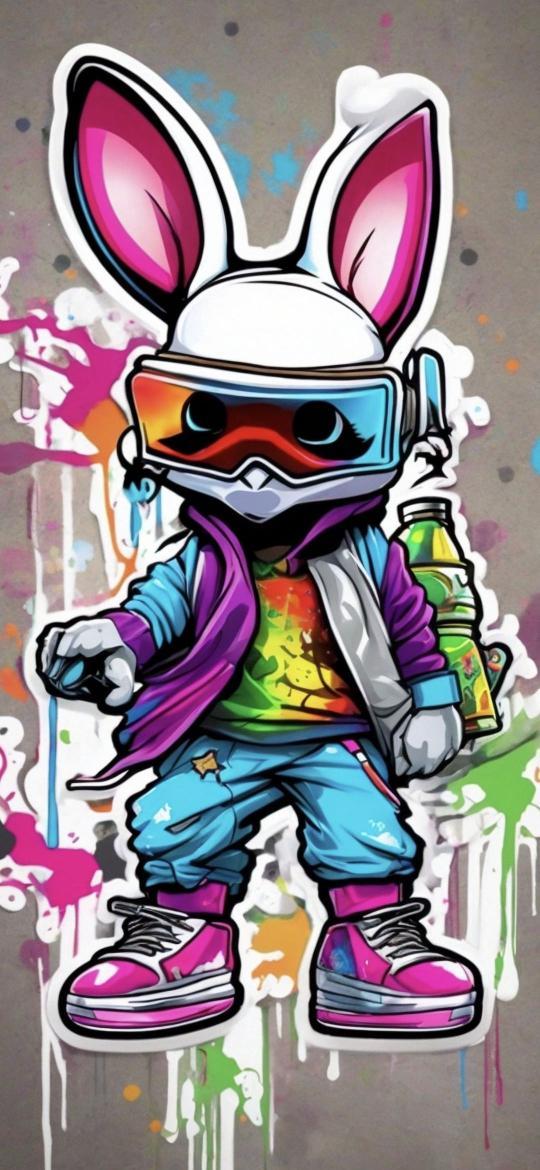 Graffiti Bunny Streetwear - graffiti Wallpaper