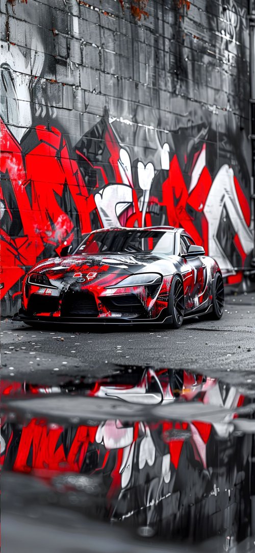 Graffiti Car Reflection - Related OpersCraft wallpaper