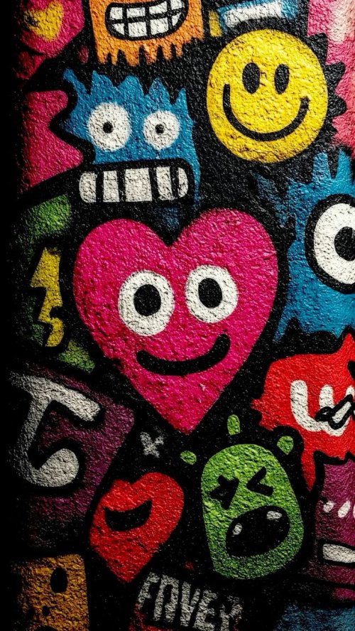 Graffiti Doodle Characters - Related OpersCraft wallpaper