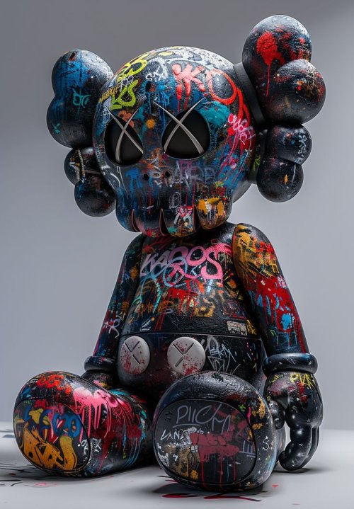 Graffiti KAWS Companion Art - Related OpersCraft wallpaper