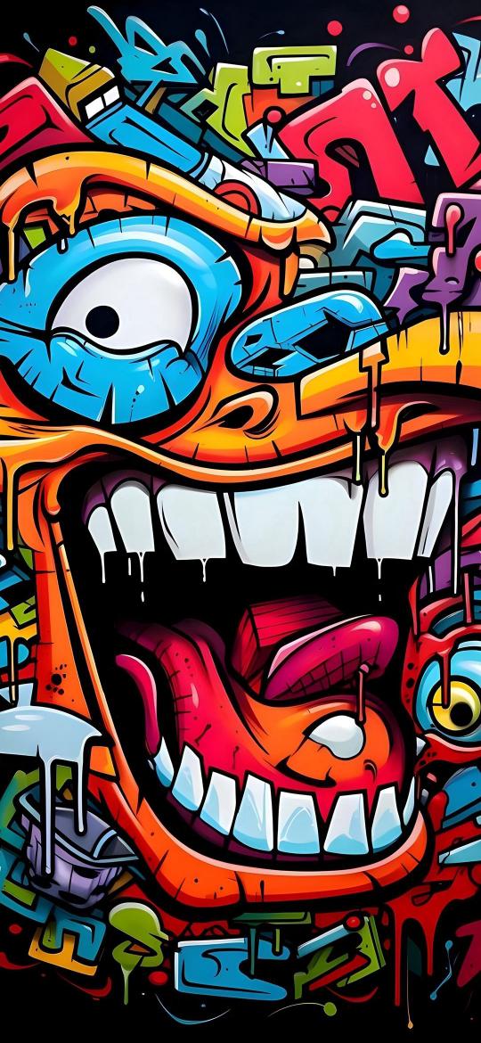 Graffiti Monster Mouth - Related OpersCraft wallpaper