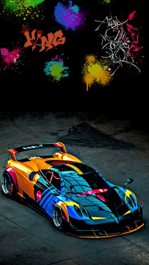Graffiti Sports Car - Related OpersCraft wallpaper