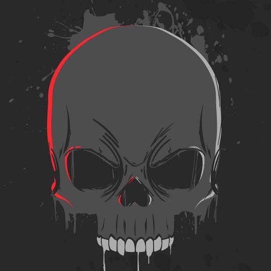 Grayscale Skull with Red Glow - Related OpersCraft wallpaper