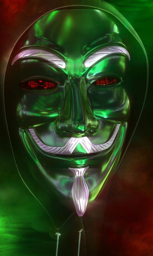 Green Anonymous Mask - Related OpersCraft wallpaper