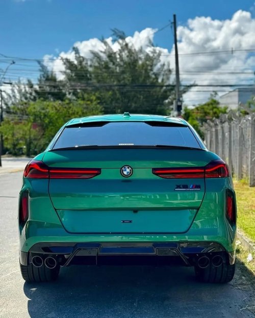 Green BMW M SUV
