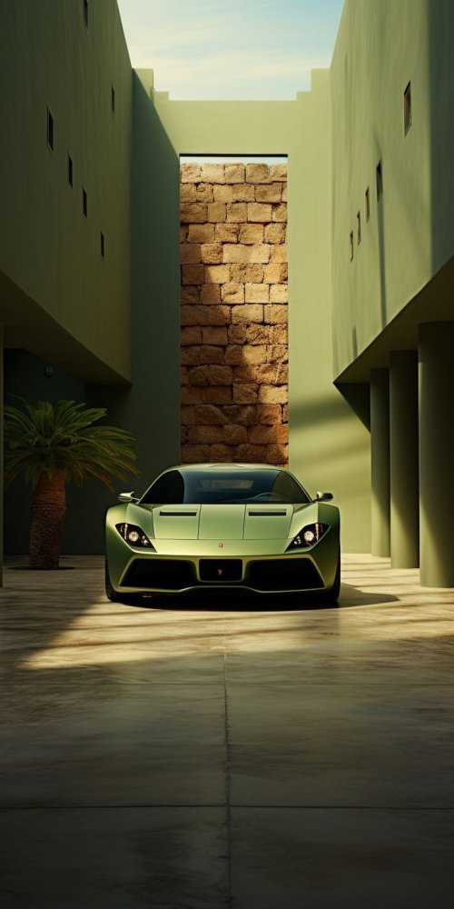 Green Car Architecture - random Wallpaper