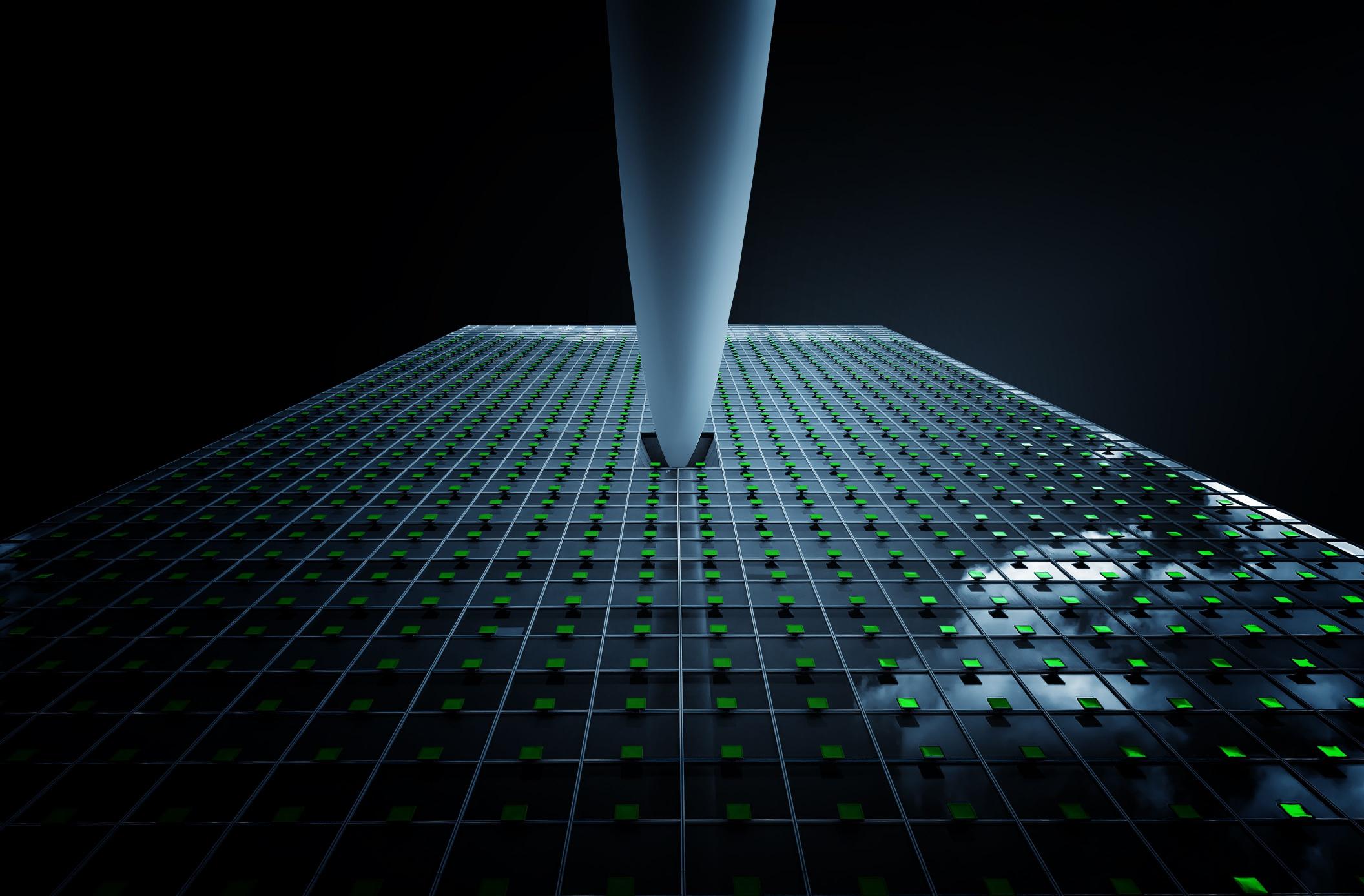 Green Grid Abstraction - Related OpersCraft wallpaper