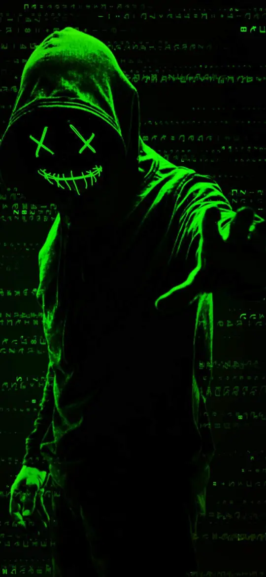 Green Hacker Mask