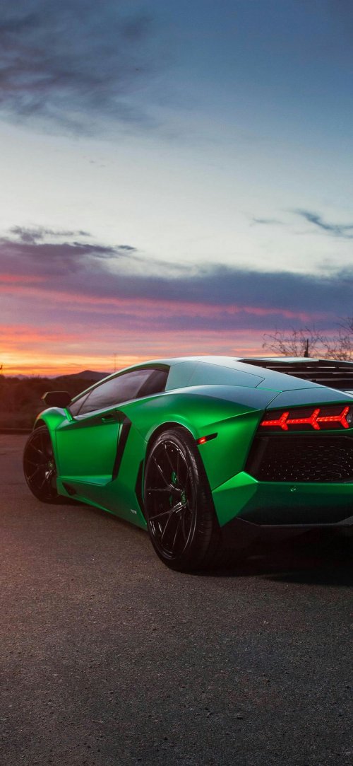 Green Lamborghini Sunset - Related OpersCraft wallpaper