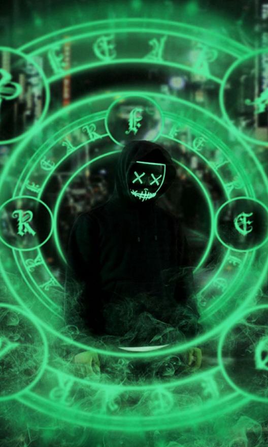 Green Masked Figure - Related OpersCraft wallpaper