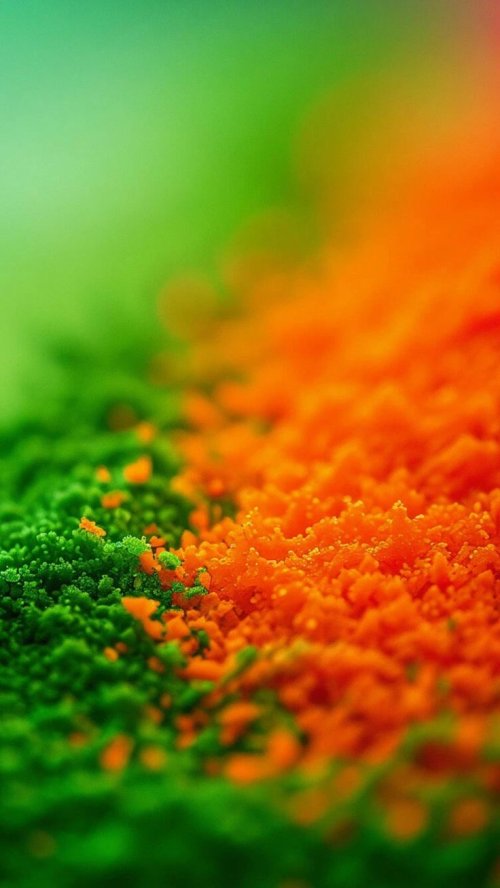 Green Orange Powder Texture