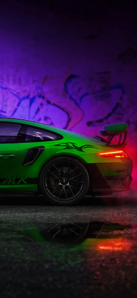 Green Porsche GT3RS - Related OpersCraft wallpaper
