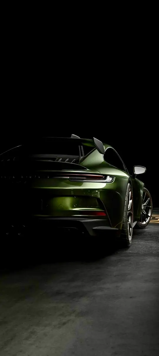 Green Porsche in Shadow - Related StockWalls wallpaper