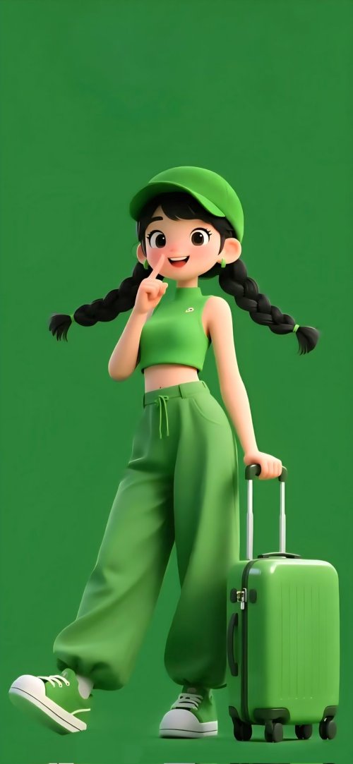Green Travel Girl