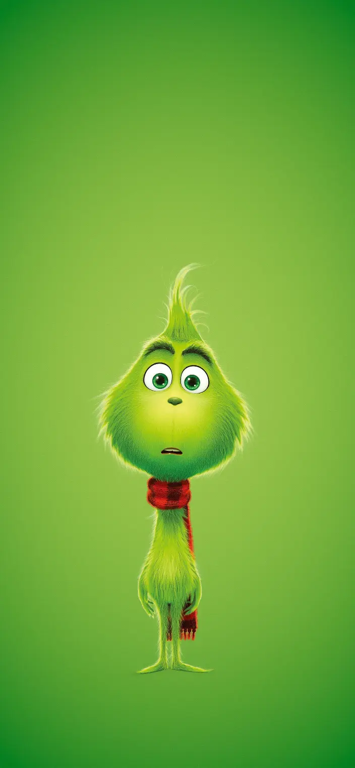 Grinch Green Portrait - cartoon Wallpaper