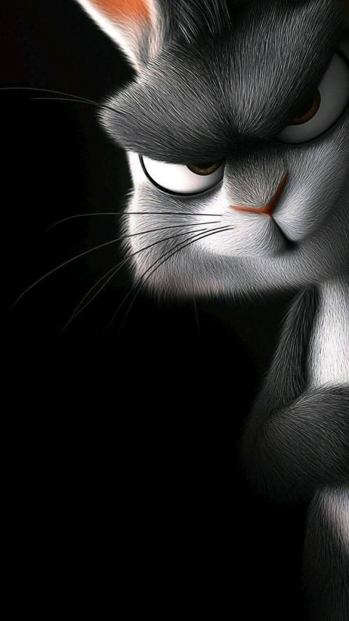 Grumpy Cartoon Bunny - Related OpersCraft wallpaper