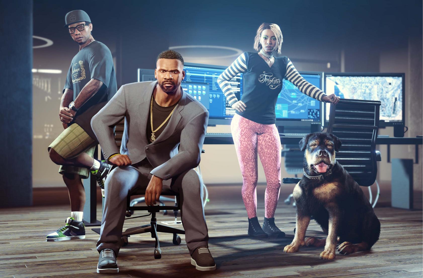 GTA Crew and Dog - Related OpersCraft wallpaper