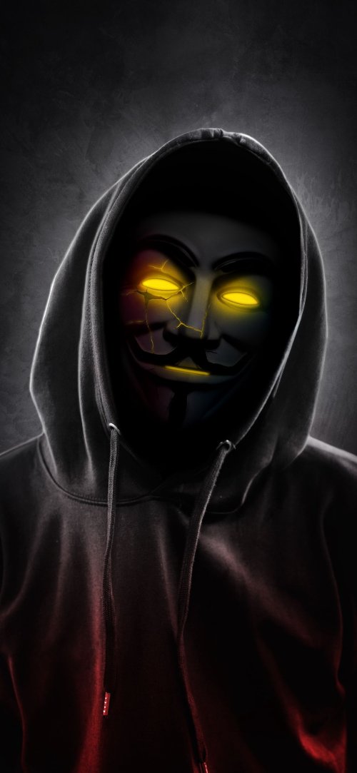 Hacker Mask Glow - Related OpersCraft wallpaper