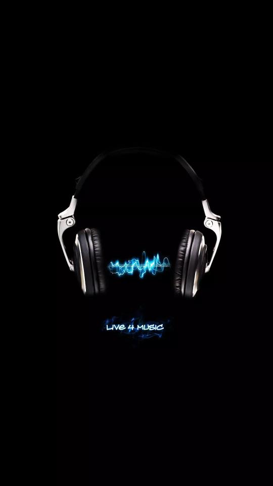 Headphones Live Music Vibe - music Wallpaper