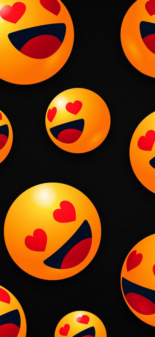 Heart Eyes Emoji Pattern - Related OpersCraft wallpaper