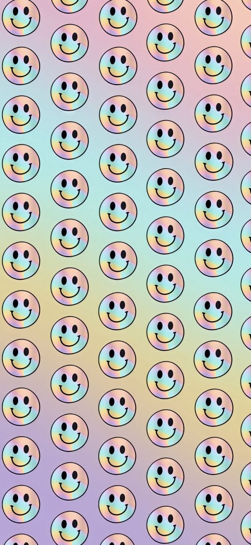 Holographic Smiley Pattern - Related OpersCraft wallpaper