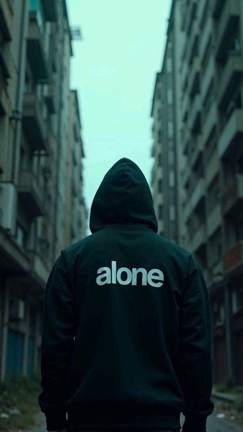 Hooded Figure Alone - streetwear Wallpaper