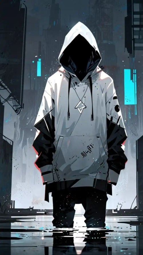 Hooded_Figure_Urban_Glow - Related OpersCraft wallpaper