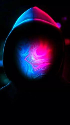 Hooded Neon Abstract - Related StockWalls wallpaper