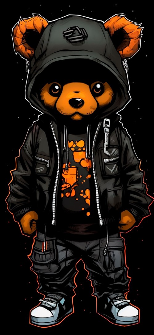 Hoodie Bear Cartoon - cartoon Wallpaper