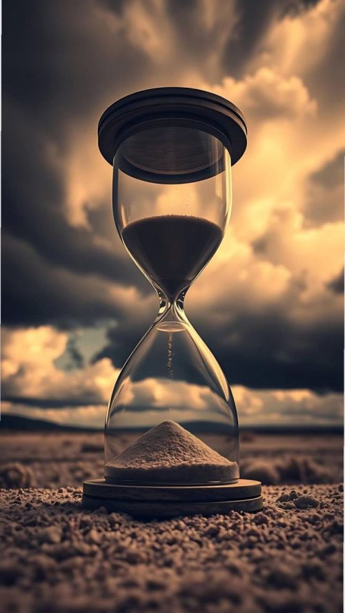 Hourglass in Dramatic Sky - Related StockWalls wallpaper