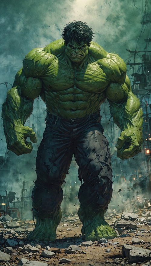 Hulk in Urban Ruin