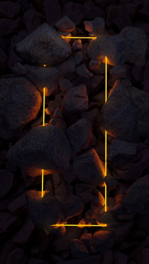 Illuminated Rock Formation - Related OpersCraft wallpaper