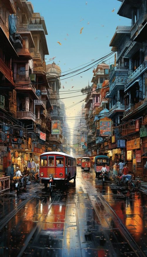 Indian Street Scene
