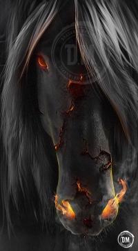 Inferno Horse Portrait