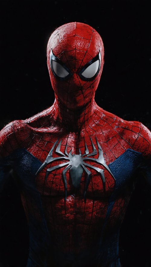 Intense Spider-Man Portrait - Related Tablet wallpaper