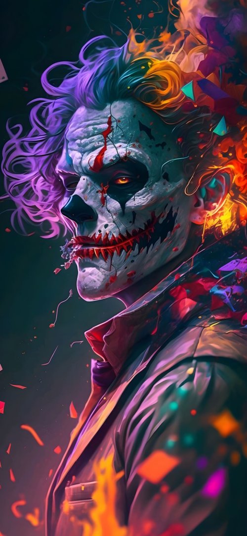 Joker Fiery Portrait - Related OpersCraft wallpaper