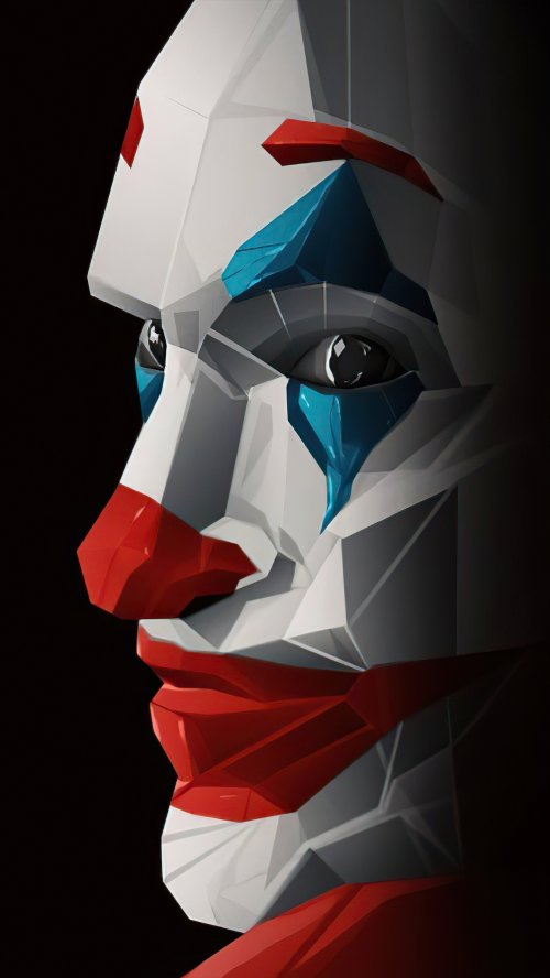 Joker Low Poly Portrait - joker Wallpaper