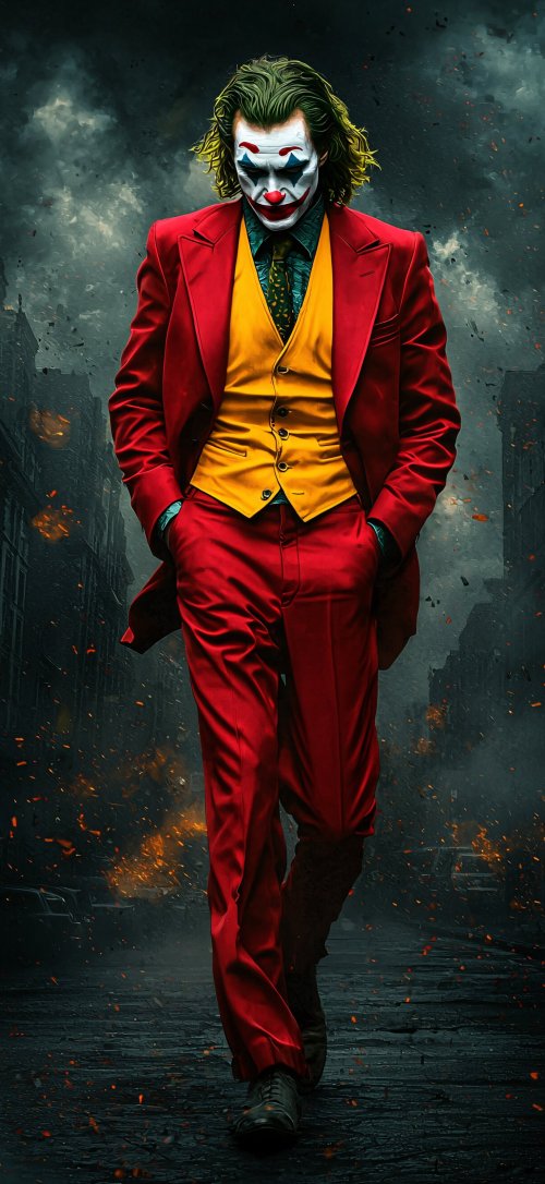 Joker's Descent: Free Backgrounds
