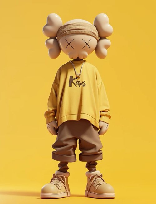 KAWS Character Yellow Backdrop - Related OpersCraft wallpaper