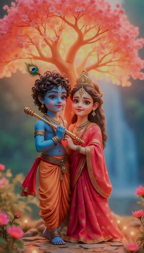 Krishna and Radha Love - Related OpersCraft wallpaper