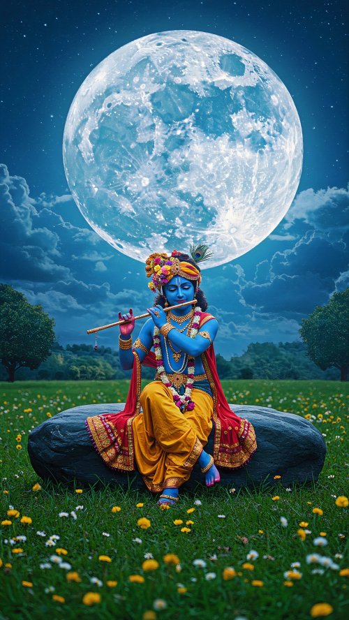 Krishna Under Moonlight - Related OpersCraft wallpaper